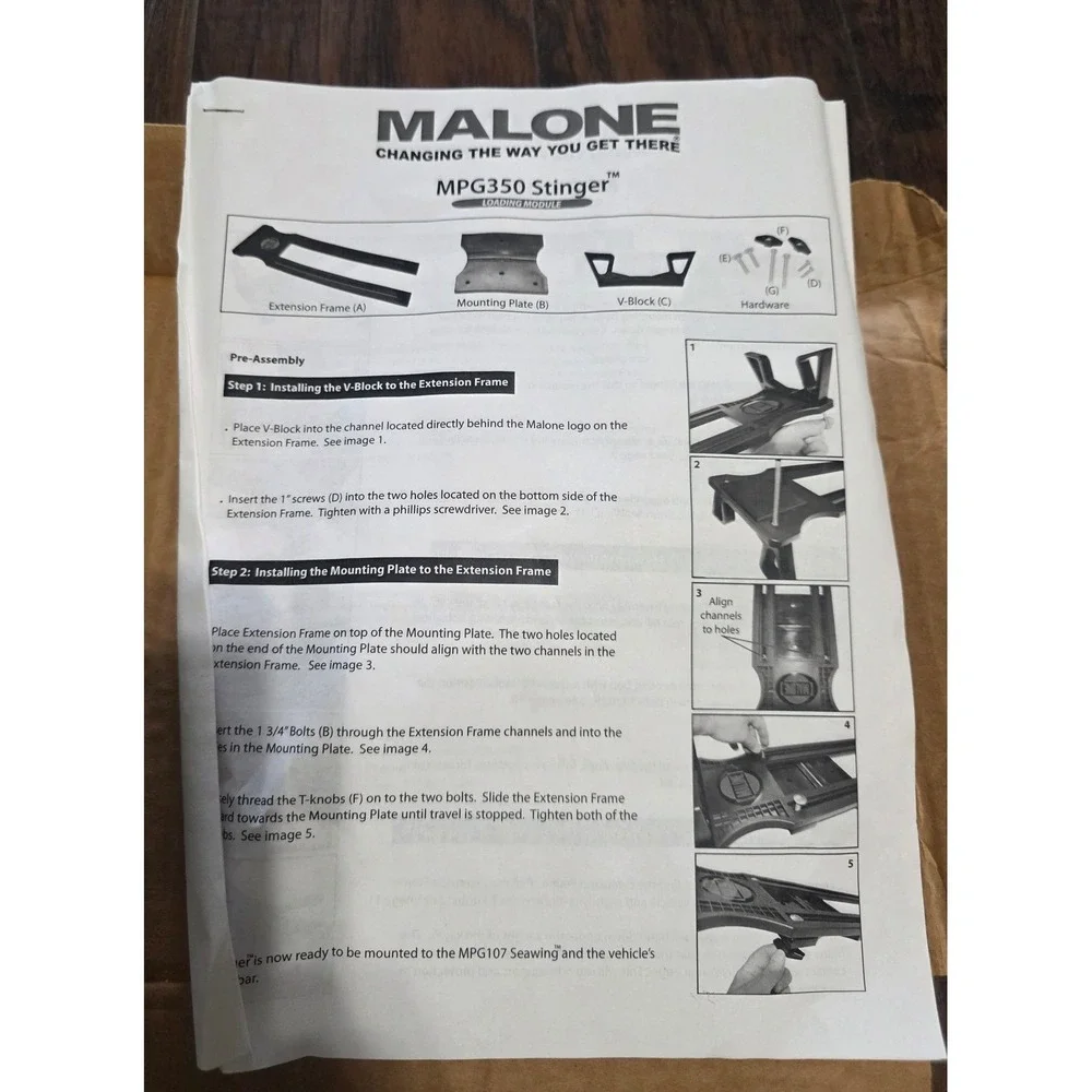 Malone Stinger MPG350 Kayak Loading System Retractable Roof Rack Assist Carrier